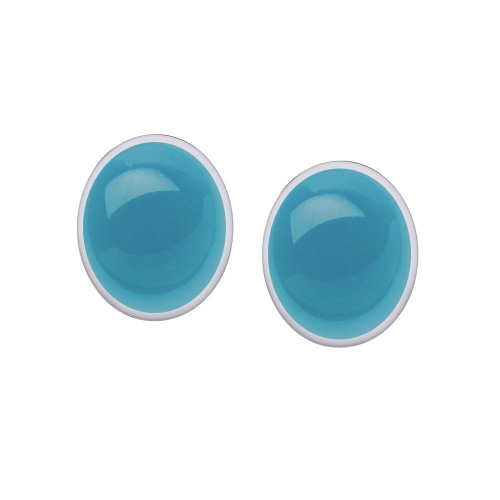 Oval Cabochon Post Earrings TE2171 Earrings