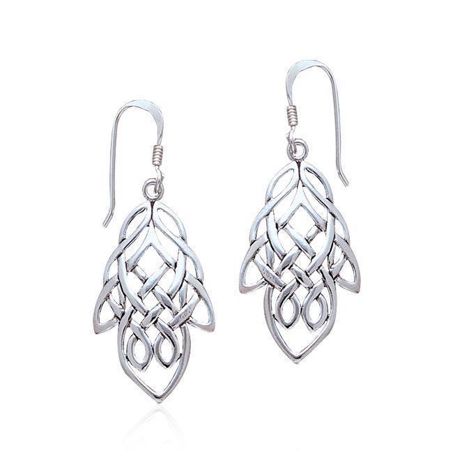 Celtic Knotwork Silver Earrings TE261 Earrings