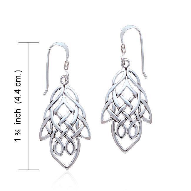 Celtic Knotwork Silver Earrings TE261 Earrings