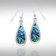 Pear Cabochon Gemstone Silver Earrings TE2942 Earrings