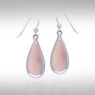 Pear Cabochon Gemstone Silver Earrings TE2942 Earrings