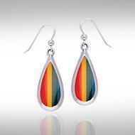 Pear Cabochon Gemstone Silver Earrings TE2942 Earrings