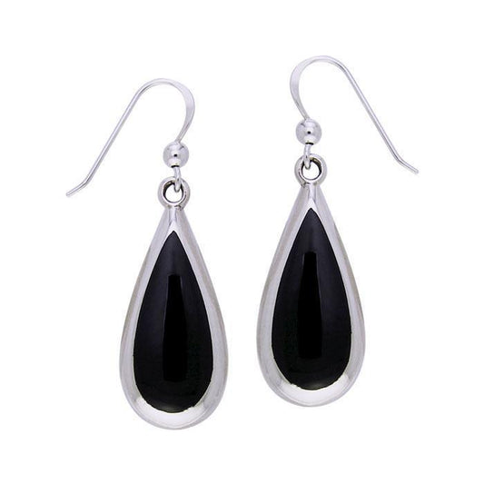 Pear Cabochon Gemstone Silver Earrings TE2942