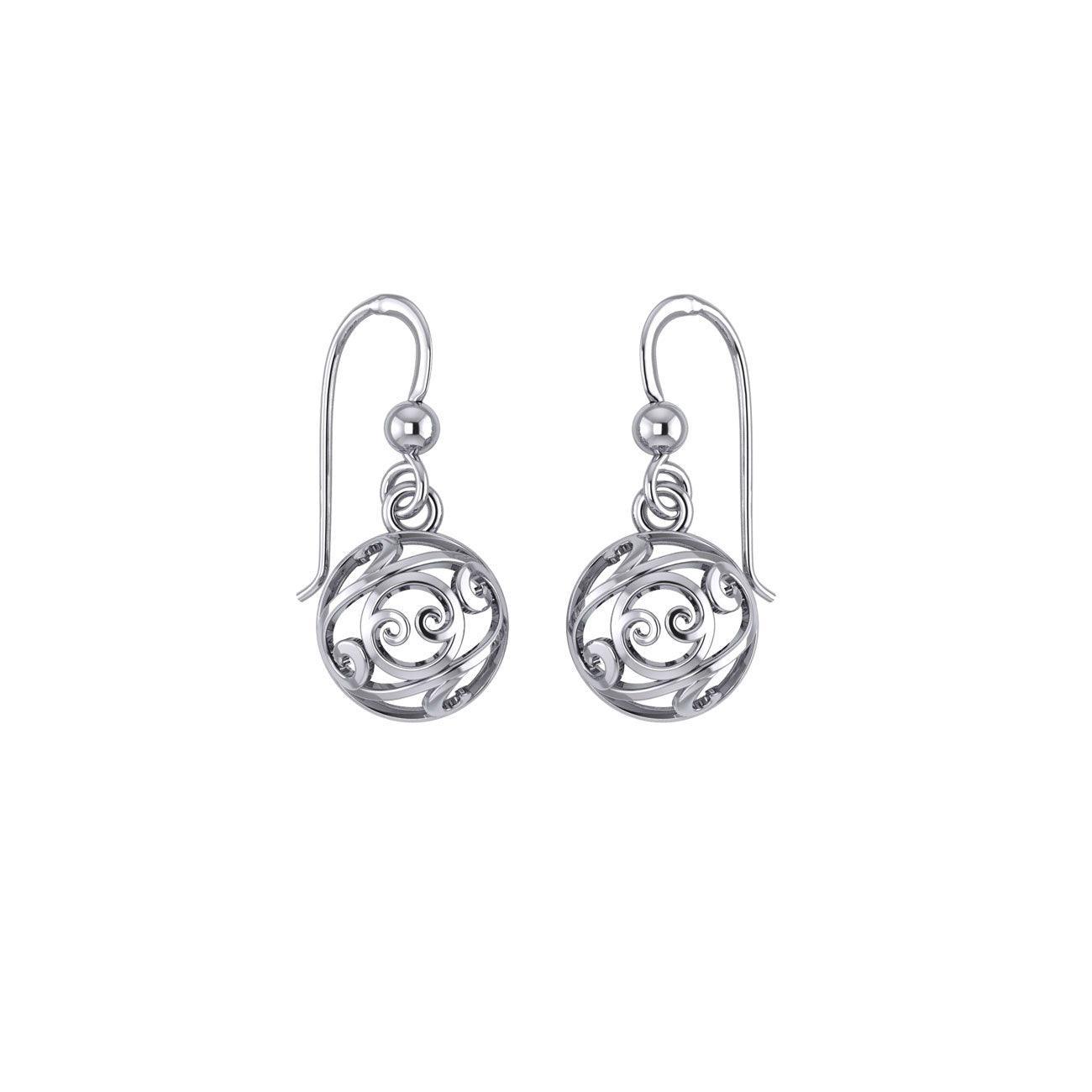 Hollow Ball Filigree Silver Earrings TE448 - peterstone.dropshipping