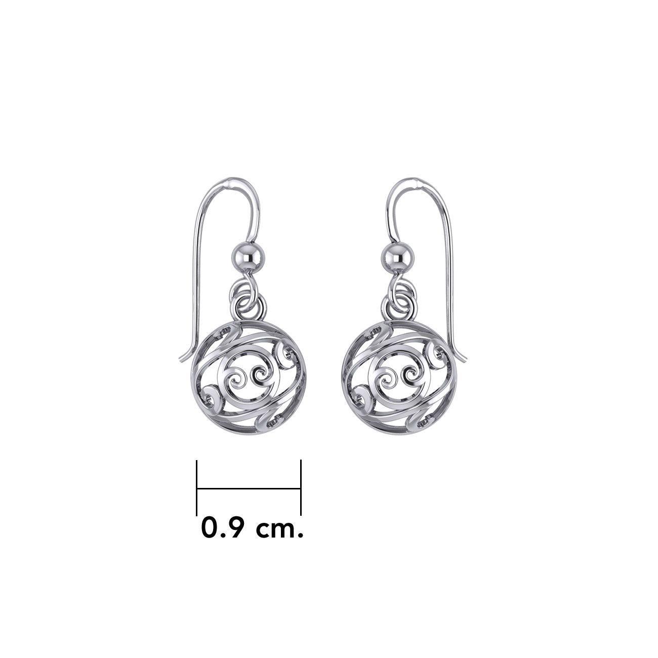 Hollow Ball Filigree Silver Earrings TE448 - peterstone.dropshipping