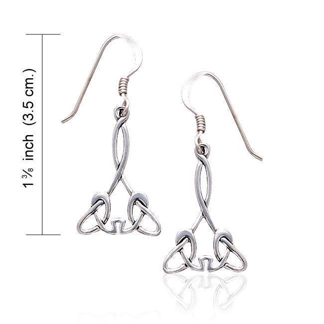 Celtic Knotwork Silver Earrings TE456 Earrings