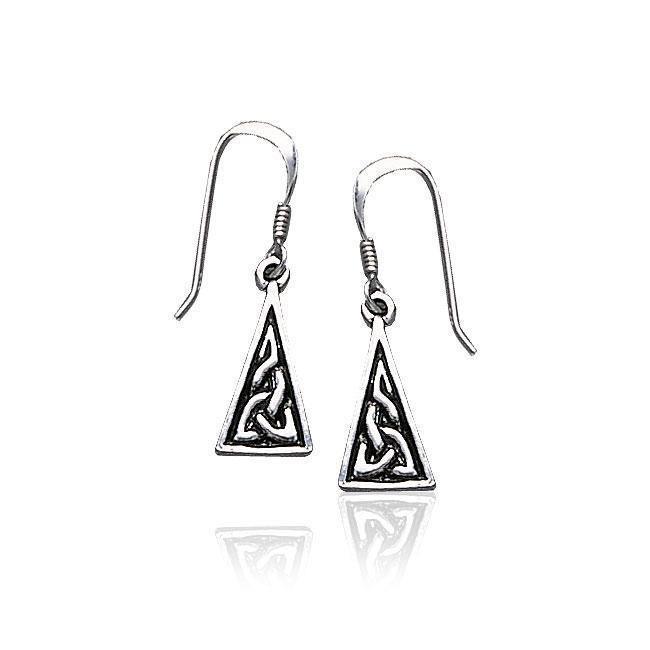 Celtic Knotwork Silver Earrings TE461 Earrings