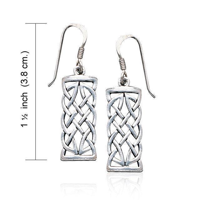 Celtic Knotwork Silver Earrings TE464 Earrings