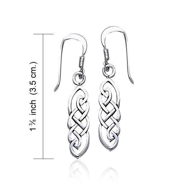 Celtic Knotwork Silver Earrings TE468 Earrings