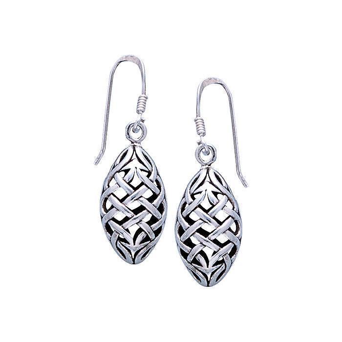 Celtic Knotwork Silver Earrings TE684