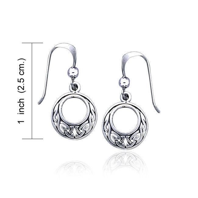 Celtic Knotwork Silver Earrings TE815 Earrings