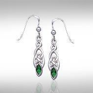 Celtic Knotwork Silver Earrings TE862 Earrings