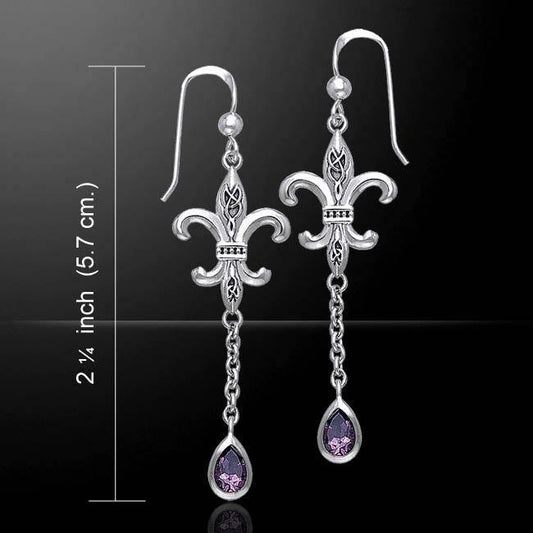 DAVINCI EARRING WITH GEMS TER109 