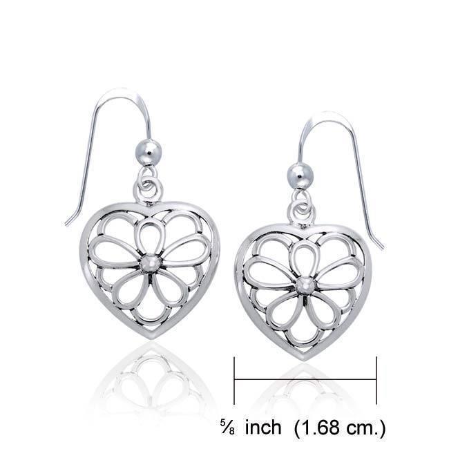 Heart Sterling Silver Earrings TER1127 Earrings