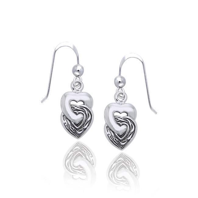 Celtic Heart Silver Earrings TER1175 Earrings