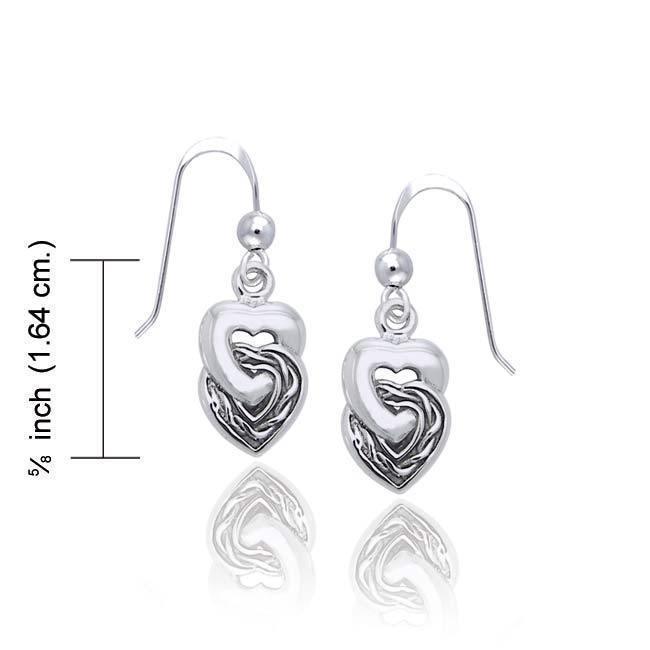 Celtic Heart Silver Earrings TER1175 Earrings