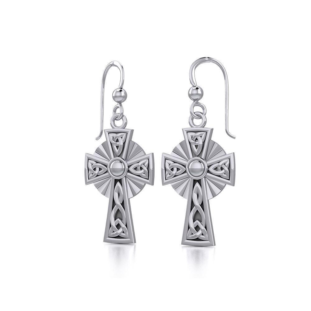 Celtic Cross TER1381 Earrings