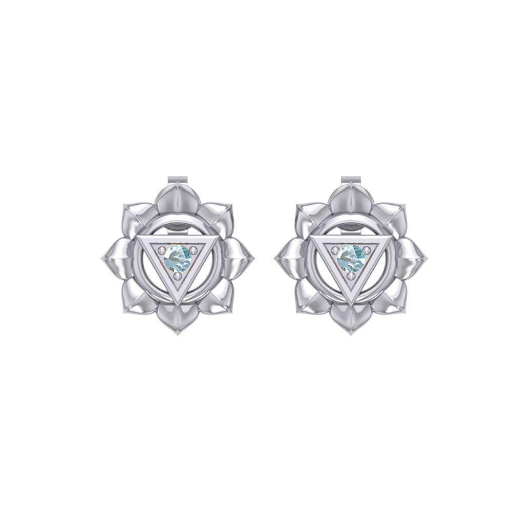 Manipura Solar Plexus Chakra Sterling Silver Post Earrings TER2043 - peterstone.dropshipping