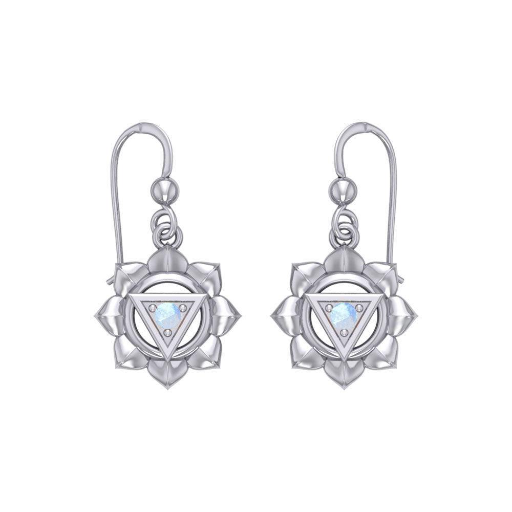 Manipura Solar Plexus Chakra Sterling Silver Earrings TER2044 - peterstone.dropshipping