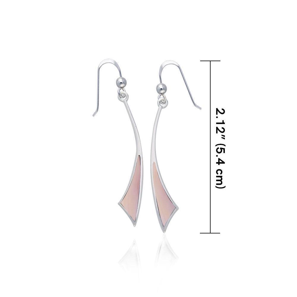 Triangle Cabochon Silver Earrings TER357 Earrings