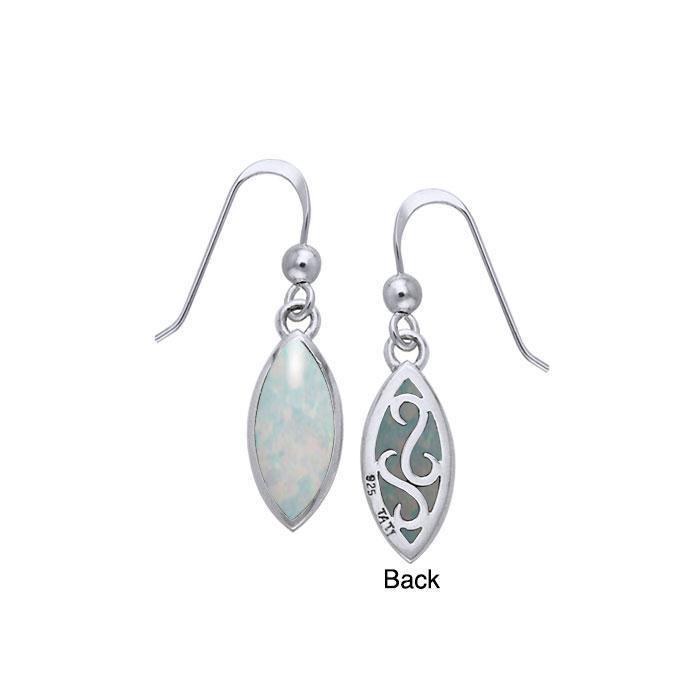 Marquise Cabochon Filigree Earrings TER364 Earrings