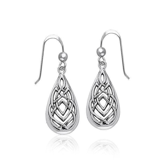 Celtic Knotwork Silver Earrings TER376 Earrings