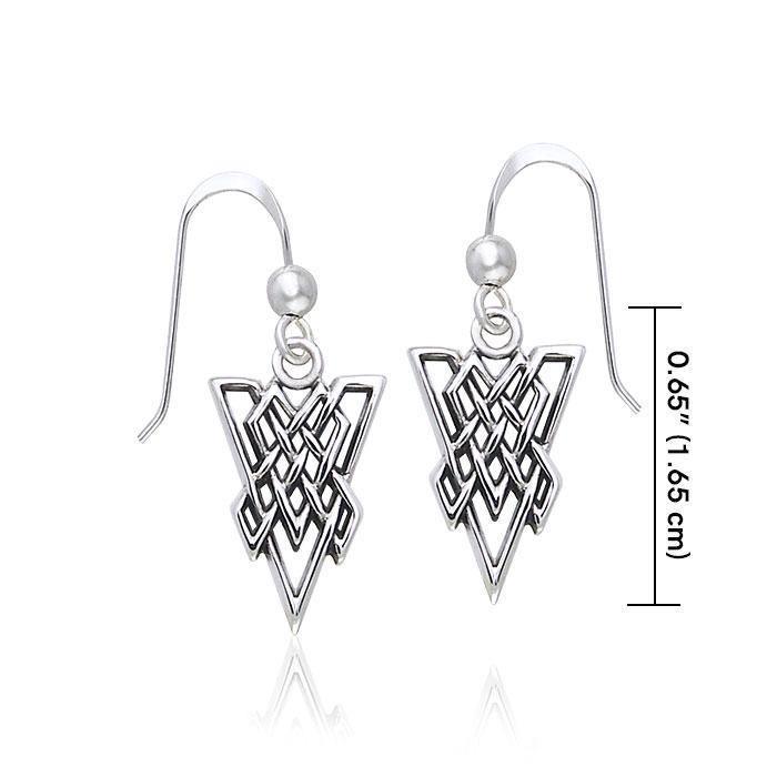 Celtic Knotwork Silver Earrings TER381 Earrings