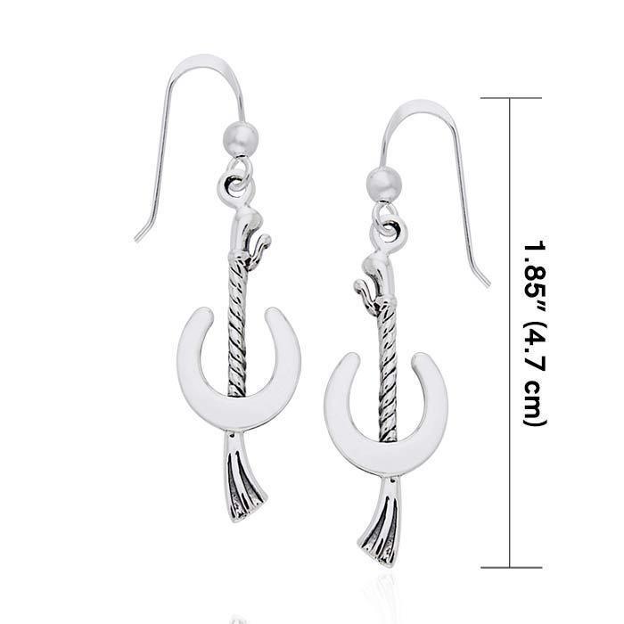 Horseshoe Riding Crop Earrings TER788 Earrings