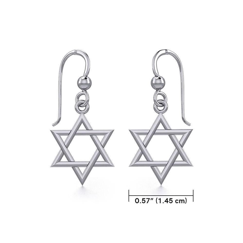 Star of David Silver Earrings TER830 Earrings