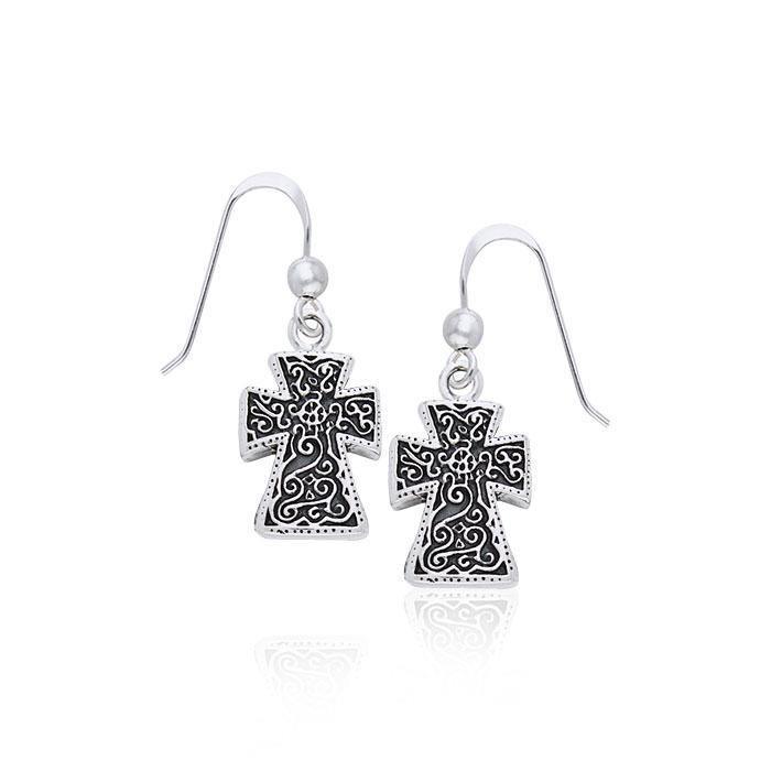 Silver Cross Earrings TER963 Earrings