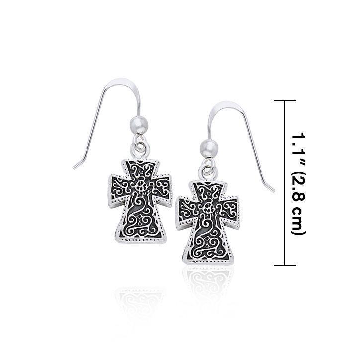 Silver Cross Earrings TER963 Earrings