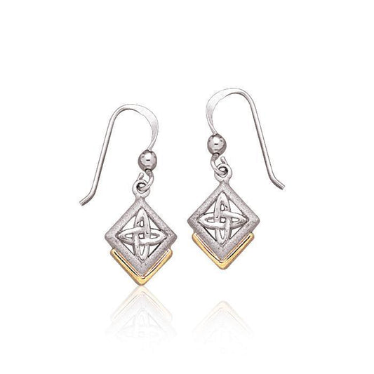 Celtic Knots Gold & Silver Earrings TEV1128 Earrings