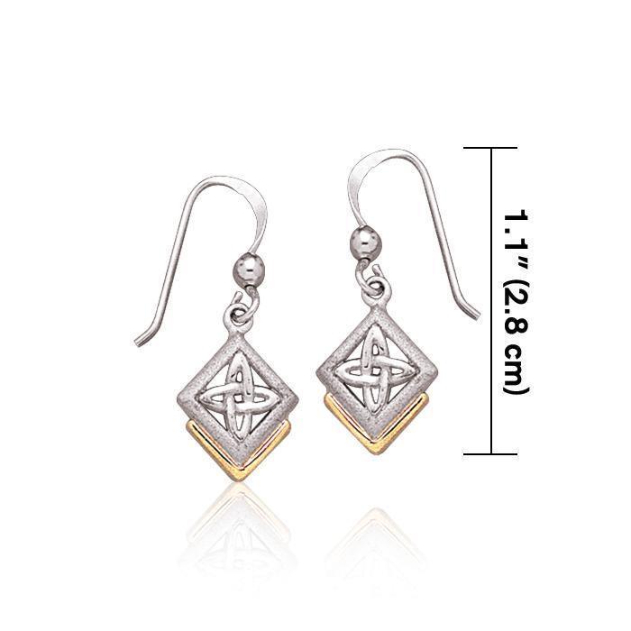 Celtic Knots Gold & Silver Earrings TEV1128 Earrings