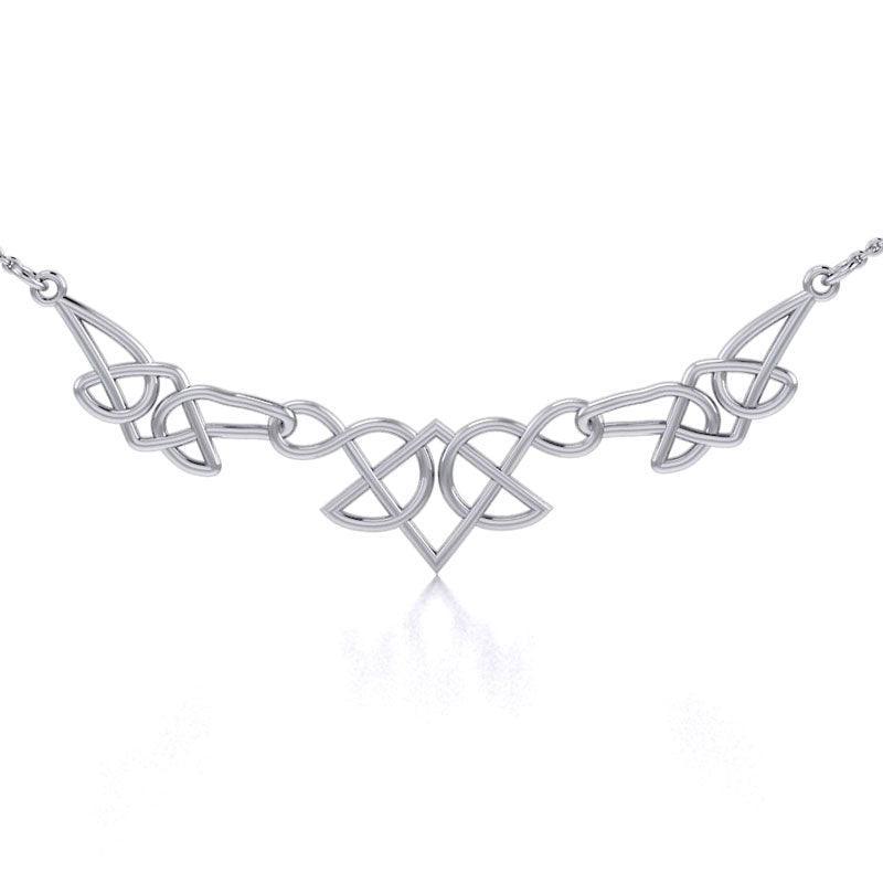 Celtic Knotwork Silver Necklace TN003 - peterstone.dropshipping