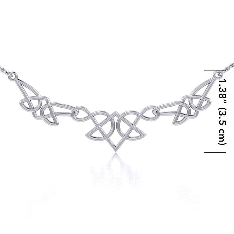 Celtic Knotwork Silver Necklace TN003 - peterstone.dropshipping