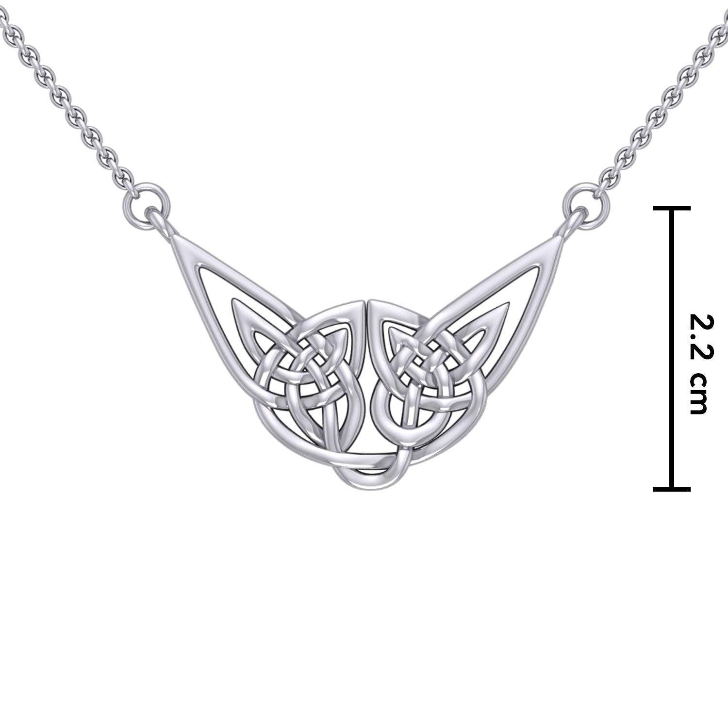 Celtic Knotwork Silver Necklace TN018 - peterstone.dropshipping