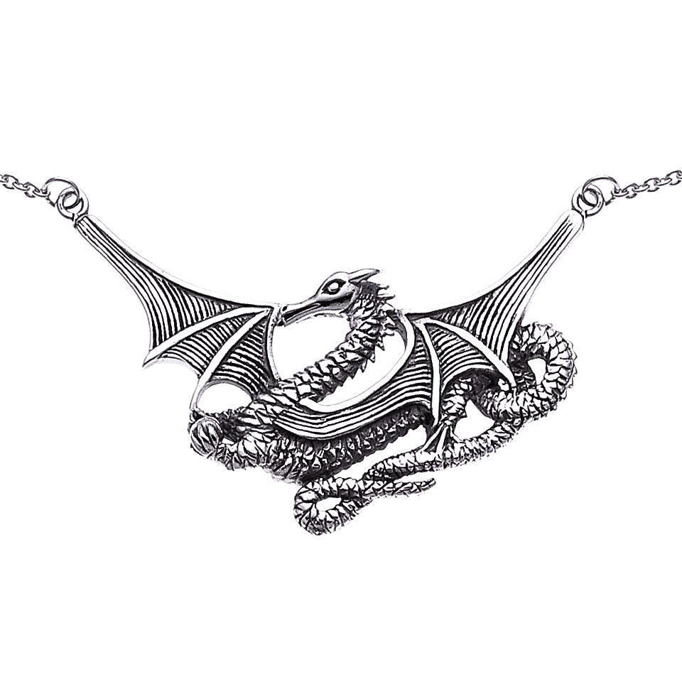 Mystical Spirit of the Sea Dragon ~ Sterling Silver Jewelry Necklace TN103 - peterstone.dropshipping