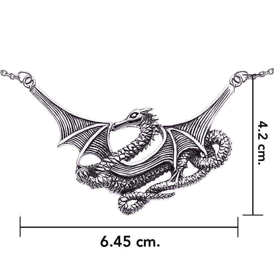 Mystical Spirit of the Sea Dragon ~ Sterling Silver Jewelry Necklace TN103 - peterstone.dropshipping