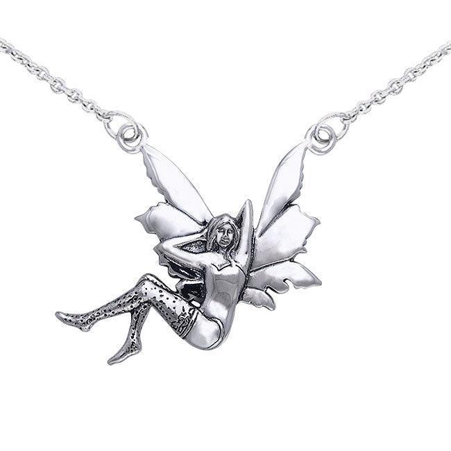 Amy Brown Glamour Fairy Sterling Silver Jewelry Necklace TNC017 - peterstone.dropshipping