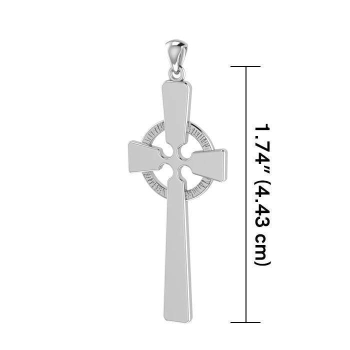 Modern Celtic Cross Silver Pendant TP117 Pendant