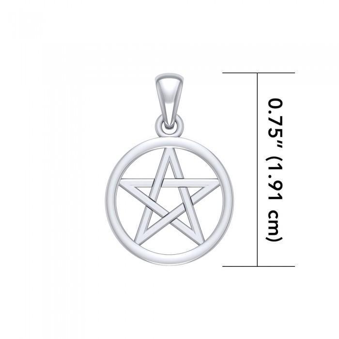 Small Open Pentacle Silver Pendant TP1195 Pendant