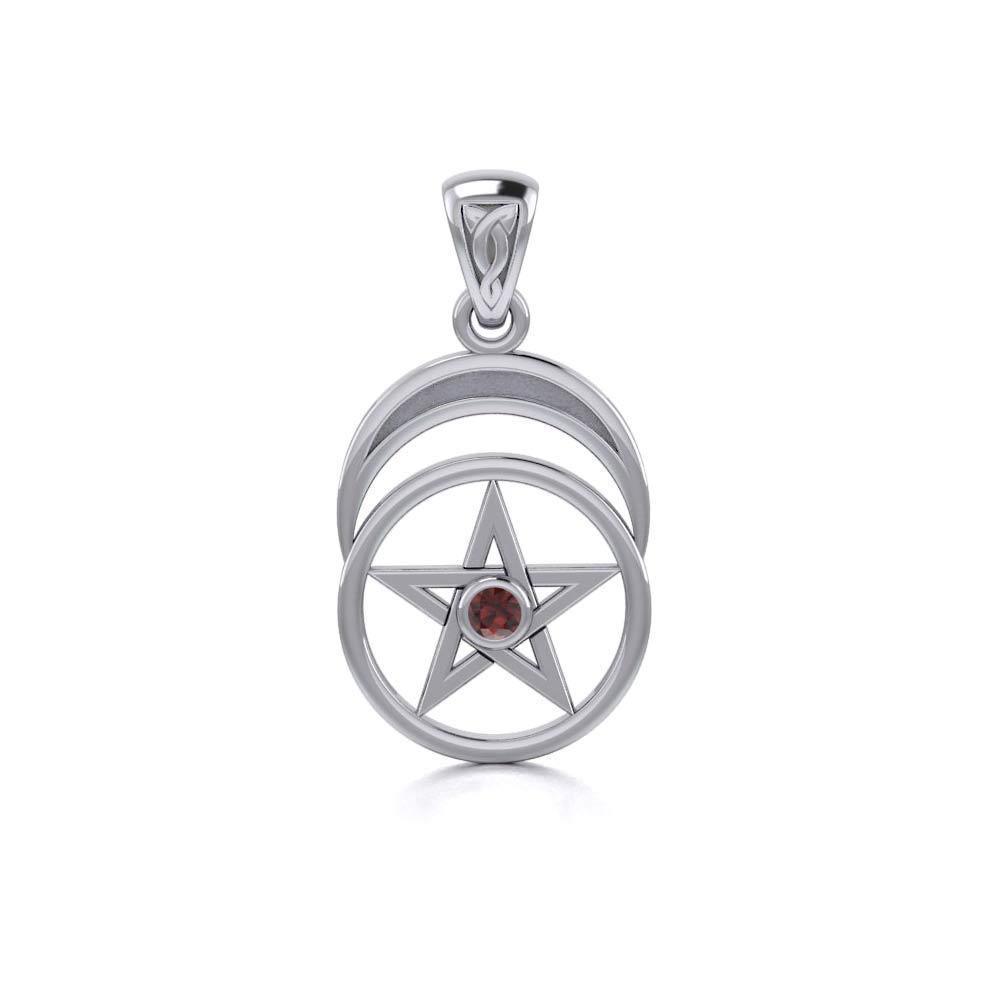 Silver Pentagram Pentacle Pendant TP1279 Pendant