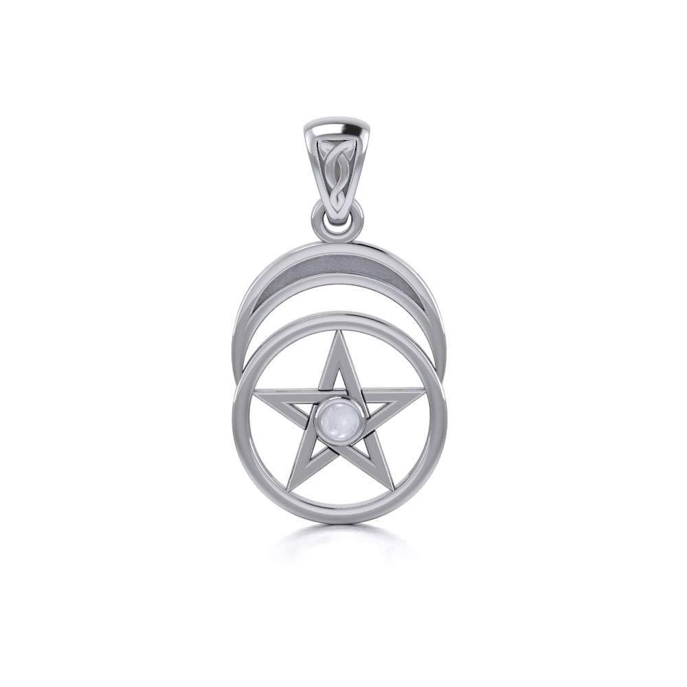 Silver Pentagram Pentacle Pendant TP1279 Pendant