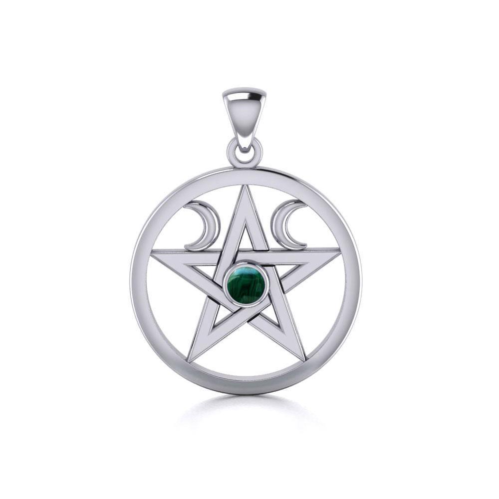 Silver Pentagram Pentacle Pendant TP1283 Pendant