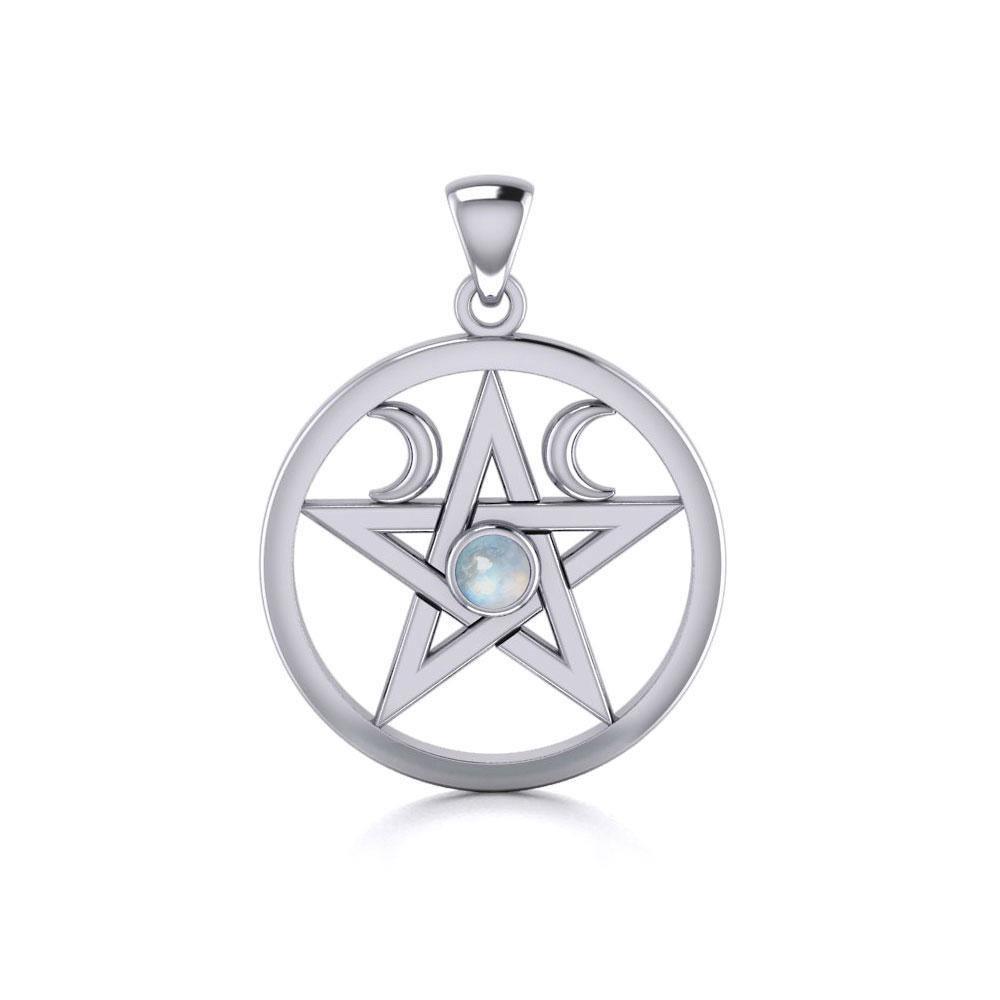 Silver Pentagram Pentacle Pendant TP1283 Pendant