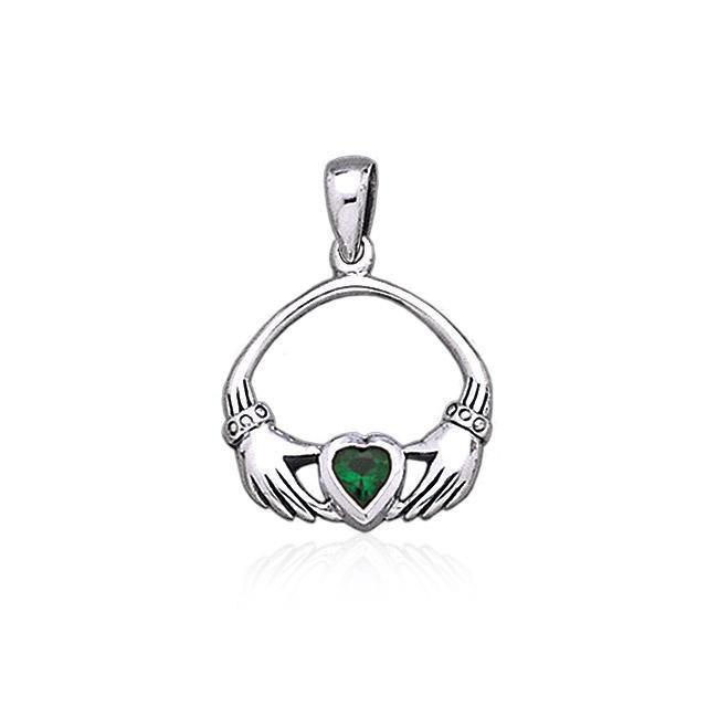 Irish Claddagh Silver Pendant TP1401 Pendant