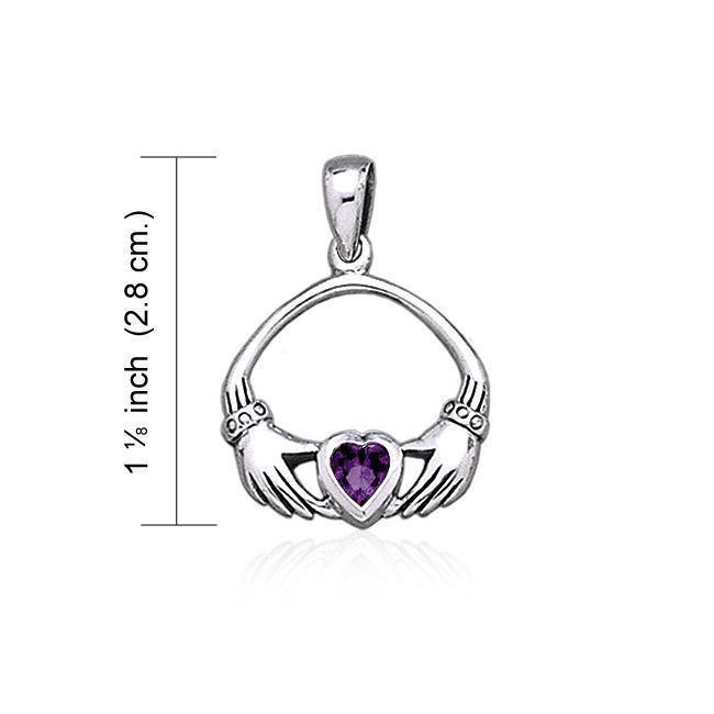 Irish Claddagh Silver Pendant TP1401 Pendant