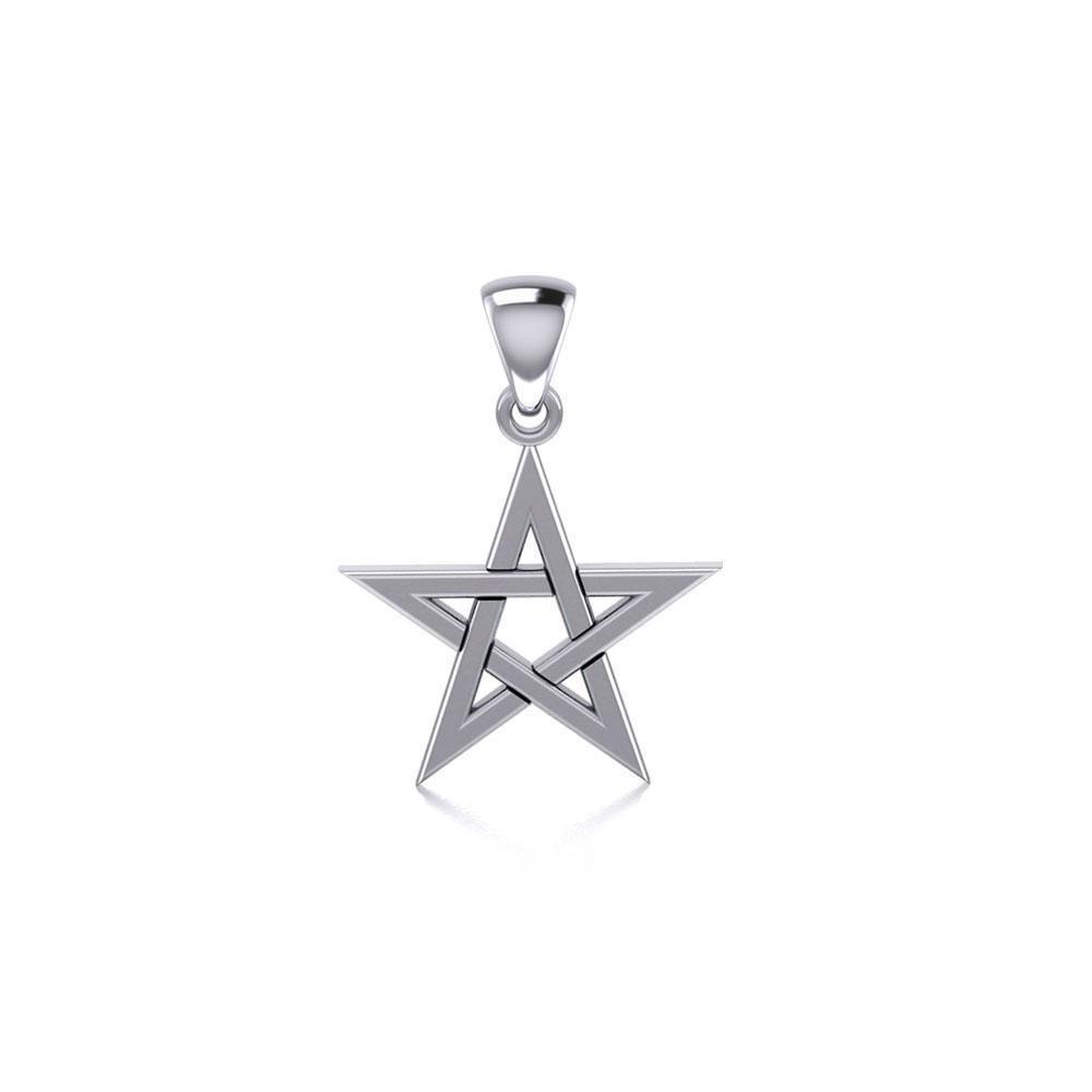 Silver Pentagram Pentacle Pendant TP1440 Pendant