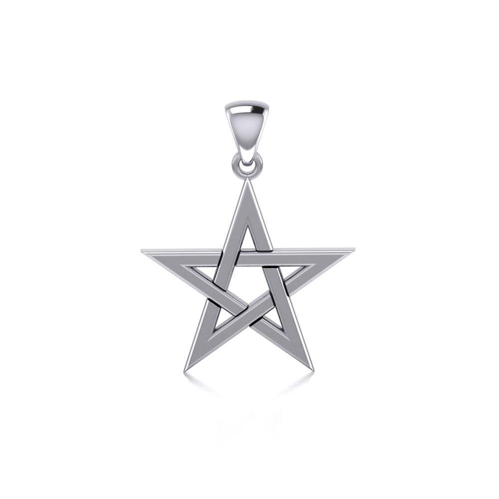 Silver Star Pentagram Pendant TP1441 Pendant