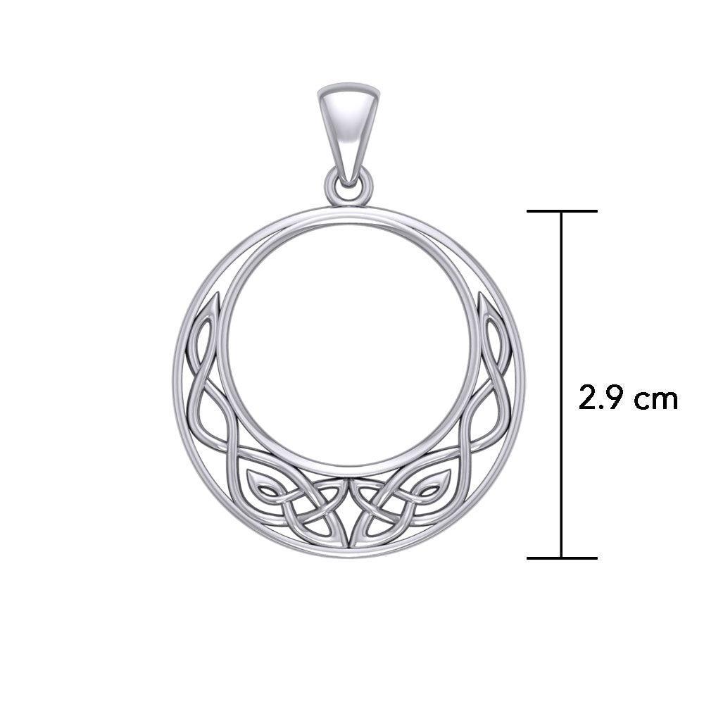 Celtic Knotwork Silver Pendant TP154 - peterstone.dropshipping